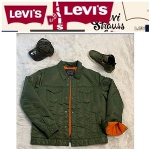 Large Levi thermore jacket army green men Levi's